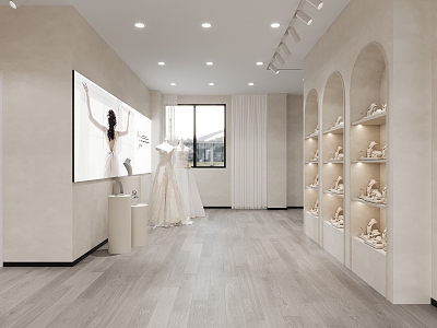 Quiet Wedding Shop 3d model