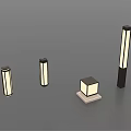 Outdoor Lights Collection Featuring Wall Mounted And Floor Standing Modern Designs 3d model