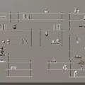 Wall Mounted Shelving Units For Storage And Display With Books Decorative Figurines And Small Plants