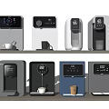 Various Modern Household Appliances With Digital Displays And Stylish Designs For Daily Use
