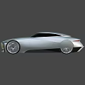 Sleek Black Sports Car With Futuristic Design And Large Alloy Wheels