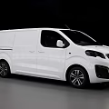 White Modern Van With Sleek Exterior Design And Black Alloy Wheels