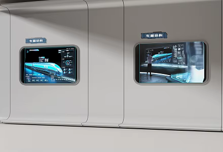Information Technology Exhibition Display 3d model
