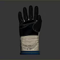 Weapon Tactical Glove With Gray And Off White Design Blue Wrist Edge And CP Logo