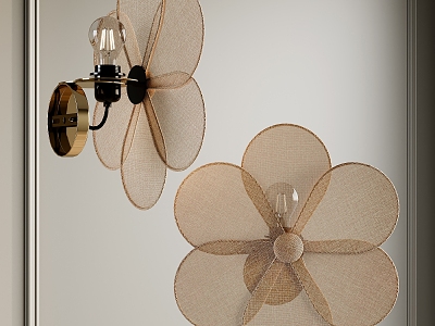 Fan wall lamp 3d model