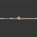 Decorative Star Shaped Household Item With Red Gold Accents And Central Crown Design