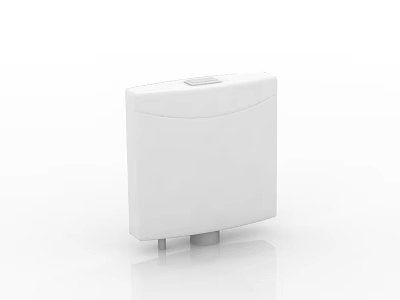 Modern White Bathroom Accessory Toilet Tank With Sleek Design And Durable Build 3d model