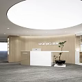 Modern Front Desk 3d model