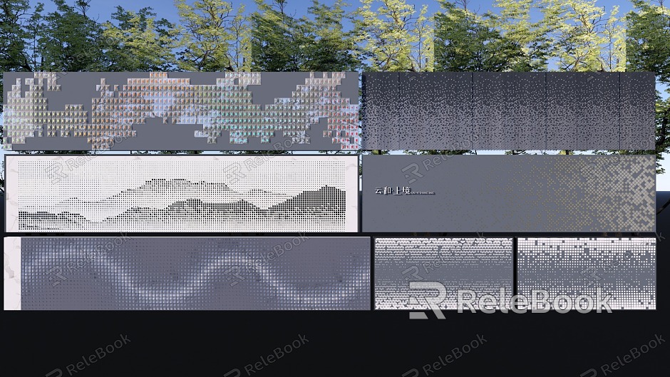 Special-Shaped Perforated Panel View Wall model