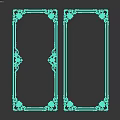 Decorative Frame Components Featuring Intricate Floral Patterns And Ornate Edges