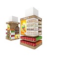 Supermarket shelf display 3d model