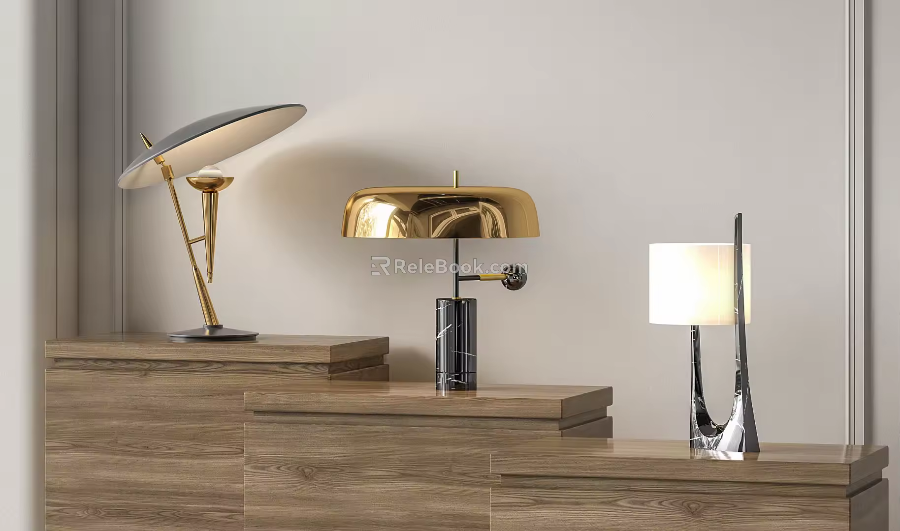 Light Luxury Table Lamp 3d model