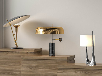 Light Luxury Table Lamp 3d model