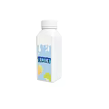 White Plastic Yogurt Bottle With Colorful Fruit Design And Dripping Effect
