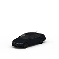 Dark Blue Modern Sedan With Sleek Body Design And Alloy Wheels
