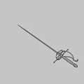 Weapon class fencing 3d model