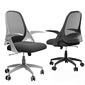 Modern office chair single chair 3d model