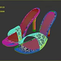 Stylish Leopard Print High Heel Sandals with Stiletto Heel Square Toe Red Insole
