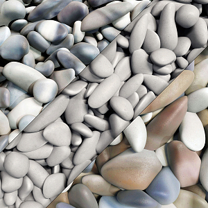 Modern pebble stone combination stone garden stone 3d model