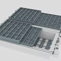 Industrial Equipment Metal Grating Platform Structure Featuring Heavy Duty Frame Components