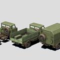 Large military van 3d model