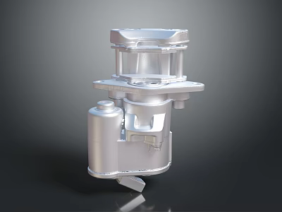 Silver Metal Hardware Tool Industrial Mechanical Part With Precision Engineered Design 3d model