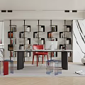 Modern study 3d model