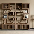 New Chinese-style Antique Display Cabinet 3d model
