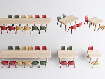 Modern Children's Table and Chair Children's Table and Chair Combination model