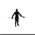Medieval Knight In Armor Battling Mythical Dragon Creature With Sword And Shield