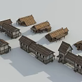 Traditional Single Family House With Thatched Roof And Wooden Structure Design