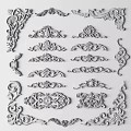European-style carved corner line 3d model