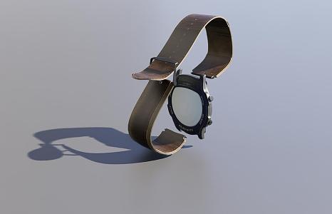 1950 illuminated watch 3d model