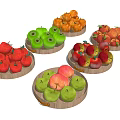 apple fruit 3d model