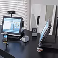 Cash register cash register system ordering machine scan code payment UnionPay credit card payment 3d model