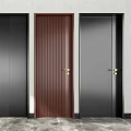 Modern Hinged Doors Showcasing Various Designs Brown And Black Color Options
