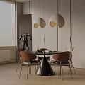 Modern table combination 3d model
