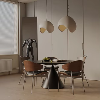 Modern table combination 3d model