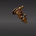 Unique Wall Mounted Brass Faucet with Rat Head Design Decorative Fixture