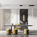 Modern study 3d model