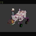 Lunar Rover Model For Space Exploration With Detailed Structure And Design