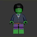 Lego Hulk Minifigure With Green Body Blue Jacket And Purple Pants