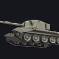 Light Colored Military Tank With Long Gun Barrel Tracks And Turret Equipment
