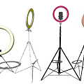 Colorful Ring Lights With Tripod Stands For Photography And Video Use