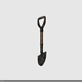 Sturdy Hardware Tool Shovel With Metal Blade And Wooden Handle For Gardening Use