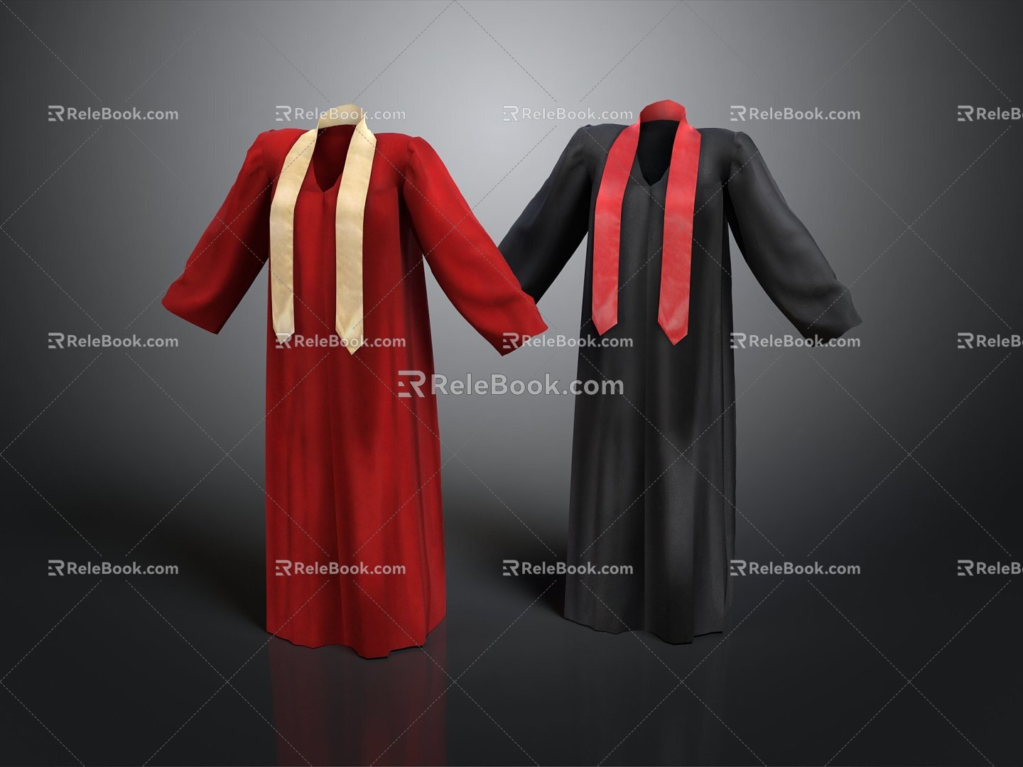 Academic clothing, clothing, daily necessities, daily necessities 3d model