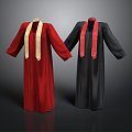 Academic clothing, clothing, daily necessities, daily necessities 3d model