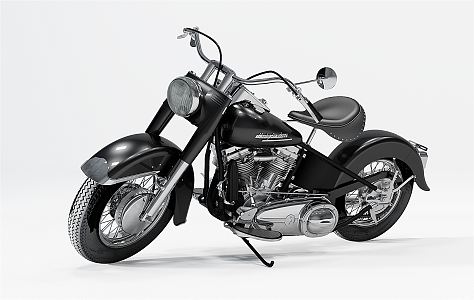 Modern Motorcycle Harley Motorcycle 3d model