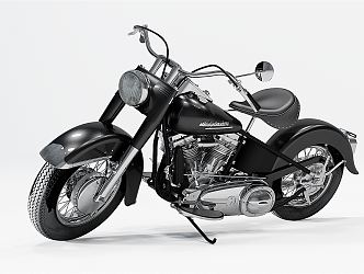 Modern Motorcycle Harley Motorcycle 3d model