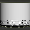 Vintage Style White Jukebox With Decorative Front Grille And Ornamental Details Design